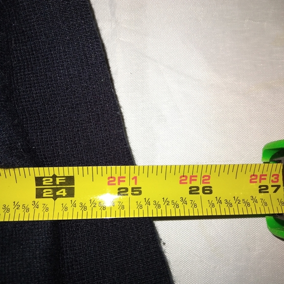 Unisex Made in Italy Vintage Navy Cotton/Acrylic Oversized Hooded Sweatshirt XL - Picture 5 of 5